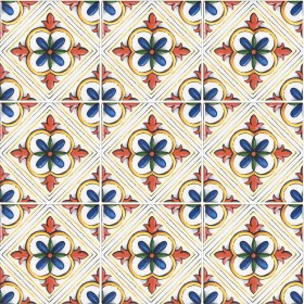 Resim Can Seramik 10*10 cm CÇ-109 Kütahya Çini Karo ( 5'li 1 Paket ) 