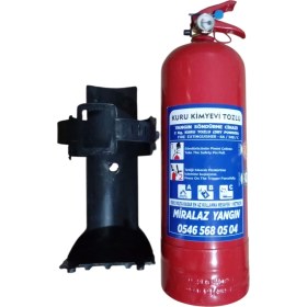 Resim Mediterian Yangın Tüpü 2 kg Askı Aparatlı 4 Yıl Garantili 