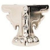 Resim Skygo Kelebek Taşlı Ahşap, Sunta Sandık Ayağı, Kutu Ayak 3,5 cm - Nikel 