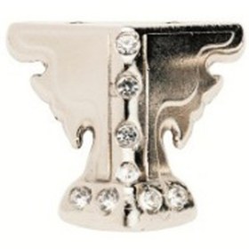 Resim Skygo Kelebek Taşlı Ahşap, Sunta Sandık Ayağı, Kutu Ayak 3,5 cm - Nikel 