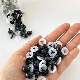 Resim Amigurumi Yerli Göz - 10 Çift - 10 mm 