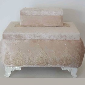 Resim Duru Çeyiz Sandıkları Azra İkili Çeyiz Sandığı bej 