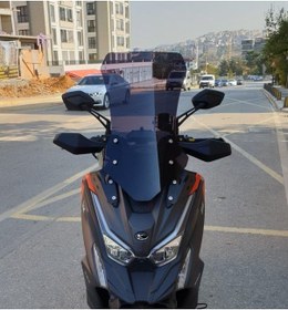 Resim Motocam Kymco Dtx 250 Ön Cam 2021-2026 Model 67cm Siyah Renkli 4mm Orta Boylu 