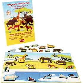 Resim Rossie Ahşap Mıknatıslı Vahşi Yaşam Oyun Seti (Mıknatıslı Oyun Al 