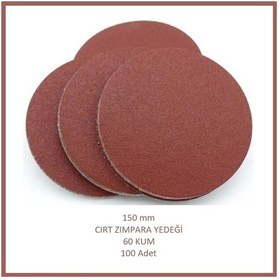 Resim 150 Mm Cırt Zımpara Yedeği, 60 Kum 100 Adet 