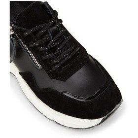 Resim Deery Kadın Hakiki Süet Siyah Dolgu Topuk Sneaker - M9147zsyhc01 