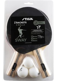 Resim Stiga Set Sway Hobby Masa Tenis Raketi Seti 1210-5518-01 