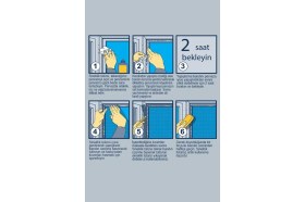 Resim Saban Pencere Sinekliği Çift Kanat 125X150 cm 