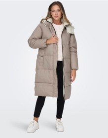 Resim Only Onlvilma Down Long Coat Cc Otw Kadın Mont-27623 - Xs Açık Kahverengi 