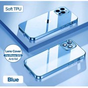 Resim Sphone Iphone 13 Pro Max Kamera Lens Korumalı Kenarları Renkli Arkası Şeffaf Lüx Kapak 