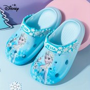 Resim Disney Prenses Elsa Kızlar İçin Yumuşak Tabanlı ve Bandana Detaylı Yazlık Bahçe Terlikleri, Plaj Sandaletleri, Çocuklar için Uygun, Paskalya, Sevgililer Günü, Doğum Günleri veya Özel Anılar İçin 
