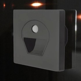 Resim Cata 1W Sensörlü Ledli Koridor Armatürü Siyah Kasa(Günışığı) K2 