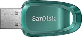 Resim SanDisk Ultra Eco USB 3.2 Flash Sürücü 128 GB (100 MB/s'ye kadar okuma hızı, RescuePRO Deluxe, 5 yıl garanti) 