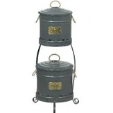 Resim CetKing Home 2 Katlı Büyük Boy Patates Soğan Kovası-Antrasit 