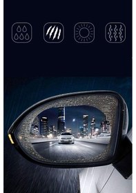 Resim Oto Yan Ayna Yağmur Cam Film 2 Adet - Buğu Önleyici & Su Tutmaz F 