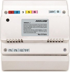 Resim Akelsan Ak-507 Kapıcısız Çift Zilli Diafon Santrali 
