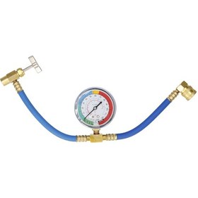 Resim Yuntech01 Araç Klima Soğutucu Basınç Ölçer, Emniyet Valfi Li, Dayanıklı Metal Ve Kauçuk Hortum, 0-250psı Aralığı, Soğutucu Dolum Aracı 