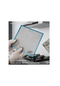Resim Bütün Markalar İle Uyumlu Universal Davlumbaz 26,5x38,8 Cm Arka Ara 12,5cm Aspiratör Filtre 