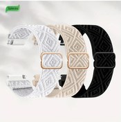 Resim Sunshine022 Fitbit Versa 1-2 Uyumlu 3lü Siyah Yıldız Işığı Reflektif Nylon Kol Bandı 