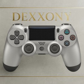 Resim Dexxony Ps4 ve Pc Bilgisayar Uyumlu Kablolu & Kablosuz Oyun Kolu - Titreşimli Tam Fonksiyonlu Profesyonel Oyuncu Gamer Gamepad / Joystick 