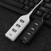 Resim Micro USB Hub 2.0 Çoklu USB Port 4 Port Hub USB Yüksek Hızlı Hub USB Splitter PC Bilgisayar Aksesuarları için 