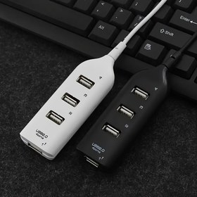 Resim Micro USB Hub 2.0 Çoklu USB Port 4 Port Hub USB Yüksek Hızlı Hub USB Splitter PC Bilgisayar Aksesuarları için 
