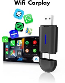 Resim Genel Markalar Mini Carplay 2in1 Araç Kiti Wireless/kablosuz Carplay Ve Android Auto Adaptörü Type-c ,usb 