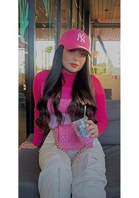 Resim Unisex Fuşya Renk Beyaz Logo Beyzbol Ny New York Şapka - Unisex Fuşya 