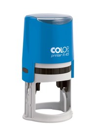 Resim Colop R45 Yuvarlak Mavi Kasa Mavi Keçe - 45 MM 