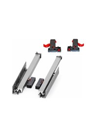 Resim Samet Smart Slide Bas Aç Tam Açılım Ray 300mm Gri 