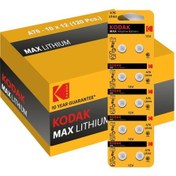 Resim Kodak A76/LR44 Alkalin Düğme Pil 10 x 12 'li 