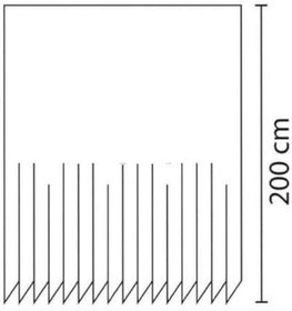 Resim Evdy Banyo Duş Perdesi 5030 Tek Kanat 1x110x200 