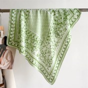 Resim Fernca1 Çizgili Eşarp Ipek Eşarp 70CM Küçük Kare Kafa Bandı Saç Türbanı Kravat Çanta (Yurt Dışından) 