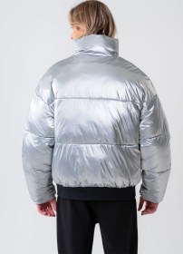 Resim Armani Erkek Şişme Mont Gümüş 