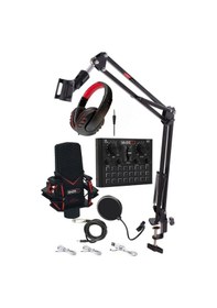 Resim Midex Gmx-1 Record Head Set Condenser Mikrofon Kulaklık Ses Kartı 