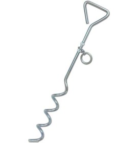 Resim Nunbell Köpekler İçin Bahçe Bağlama Kazığı Galvanize 40 Cm 