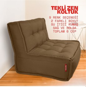 Resim Xpermate Zen Sırtlı Minder İskandinav Tarzı Minder 80x60 Kahveren 