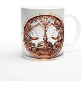 Resim Terazi Burcu Baskılı Kahve Kupası - Zamanın Çarkları Astroloji Mekanizması Vs2 