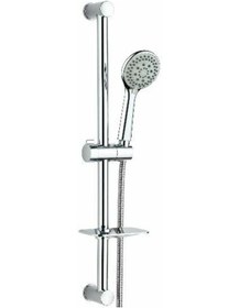 Resim Demirbaş Dmr Lüks Sürgülü Duş Seti Gri 