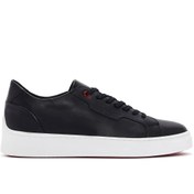 Resim Men's Black Lace-up Leather Sneaker Derimod