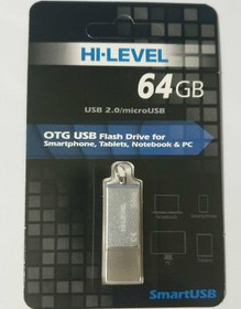 Resim Hi Level Mini Otg 64 Gb Usb Bellek Metal Renk 
