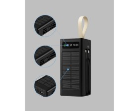 Resim Marsilyan Led Aydınlatmalı Güneş Panelli Powerbank Seyahat Ve Kamp İçin 