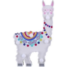 Resim 6 Led Alpaka Şekilli Gece Lambası, Masaüstü Başucu Lambası, Sıcak Beyaz Işık, Dekoratif, Güvenli, Kullanışlı Diğer Diğer 