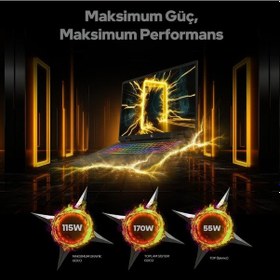 Resim Game Garaj Slayer R9MXL-5060-C2 R9-8940HX 32 GB 1 TB SSD RTX5060 17" Free Dos Dizüstü Bilgisayar 