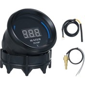 Resim Araçlar İçin 52mm Sıcaklık Göstergesi, Lcd Ekran, Alarm Özelliği, Sayısal Su Sicaklığı Ölçer, Siyah, 12v, Bg007 