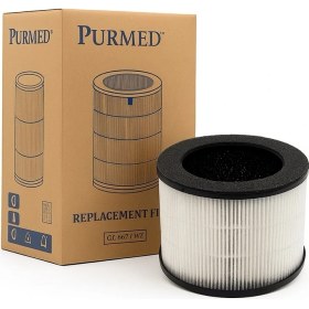 Resim Purmed Pure Compact Hava Temizleme Cihazı Uyumlu Hepa + Karbon Filtre 