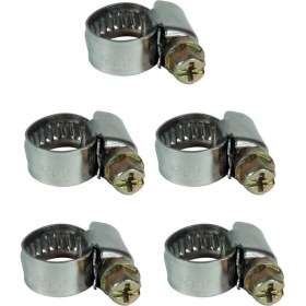 Resim Storemax Kelepçe Seti 5 Parça (Kompresör Aksesuarı, Basınçlı Hava Hortumları Için Hortum Kelepçeleri, Ø 8 - 12 mm Arası, 5 Adet Kelepçe) - 4139670 