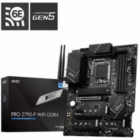 Resim MSI Pro Z790-p Wıfı-6e Ddr4 Hdmı Dp Pcıe 16x V5.0 1700p Atx 