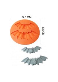Resim Şeker Hamur Kalıbı Silikon Yarasa 5,5 5,5 Cm 