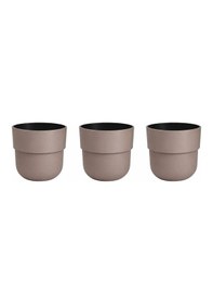 Resim So-kup5 Kuple Plastik İç Kovalı Saksı Takımı No:5 26 Lt Mocha 3 Adet 